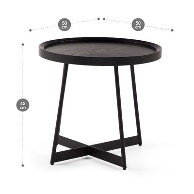 Imagen 2 del producto Mesa Lateral Rosen Liberty 50x50 cm Negro