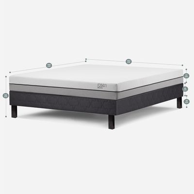 Imagen 2 del producto Cama Europea Pratta Base Wave 2 Plazas 150 x 190 cm