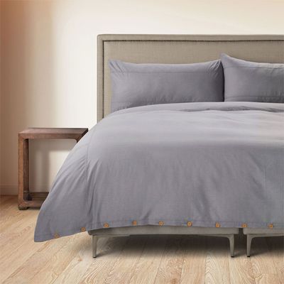 Imagen 2 del producto Funda Plumón Rosen Stamp Unicolor 2 Plazas Marengo