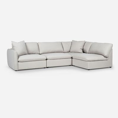 Imagen 2 del producto Sofá Seccional Rosen Zagreb Derecho Tela Beige