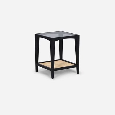 Mesa Lateral Cuadrada 45x45x55 cm Mikeli Negra