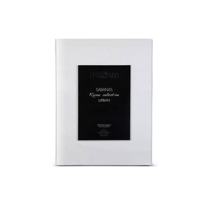 Sábana Rosen 300 Hilos Algodón Lisa Blanca King