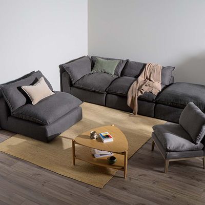 Imagen 2 del producto Sofá Seccional Rosen Shanklin 4 Piezas Derecho Tela Charcoal