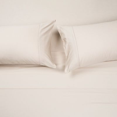 Sábana Rosen 300 Hilos Algodón Lisa Natural Súper King