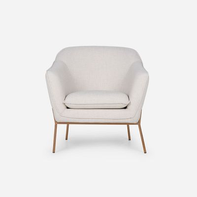 Imagen 2 del producto Poltrona Rosen Kendall Tela Blanco