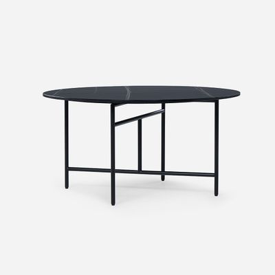 Mesa de Centro Rosen Delfi Circular 80 x 40 cm Negro