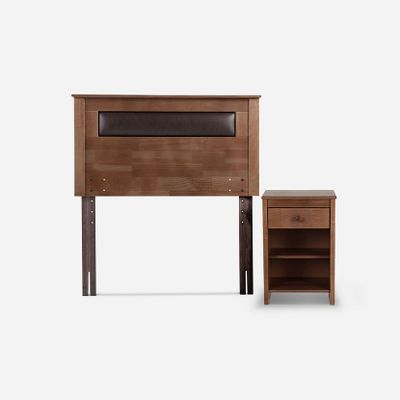 Imagen 2 del producto Cama Europea Pratta 1,5 Plazas Pata Acero + Muebles Ferrara