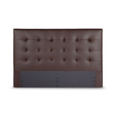 Respaldo Rosen New Oliver Super King Cuero Marrón