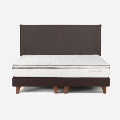 Cama Europea Rosen Classique+ 2 Plazas + Respaldo Maurice