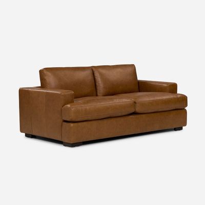 Sofá Rosen Taranna 3 Cuerpos Cuero Camel