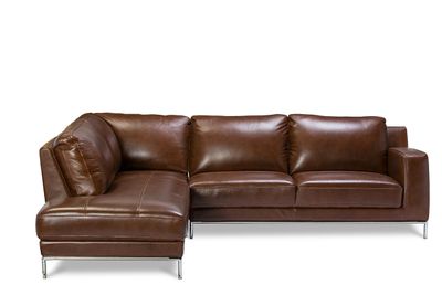 Imagen 2 del producto Sofá Seccional Rosen Kris Izquierdo Cuero Marron