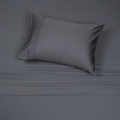 Imagen 1 del producto Sábana Rosen 300 Hilos Algodón Lisa Humo 1,5 Plazas