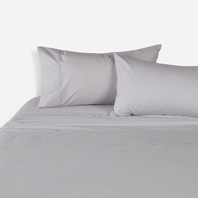 Sábana Rosen 200 Hilos Algodón Lisa Plata King