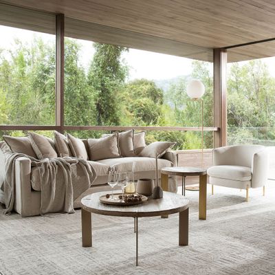 Imagen 2 del producto Sofá Rosen Pangrati 3,5 Cuerpos Tela Crudo