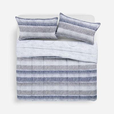 Plumón Algodón Reversible Balder Gris King