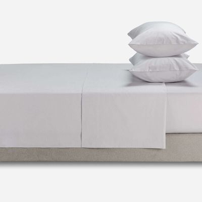 Imagen 2 del producto Sábana 144 Hilos Lisa Plata 2 Plazas