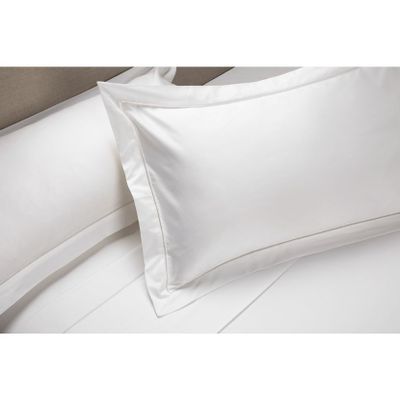 Sábana Rosen 500 Hilos Algodón Lisa Blanca Súper King