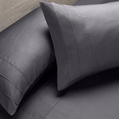 Imagen 2 del producto Sábana Rosen 300 Hilos Algodón Lisa Humo Queen