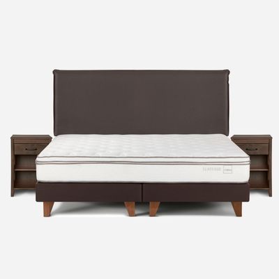 Cama Europea Rosen Classique+ King + Muebles Maurice