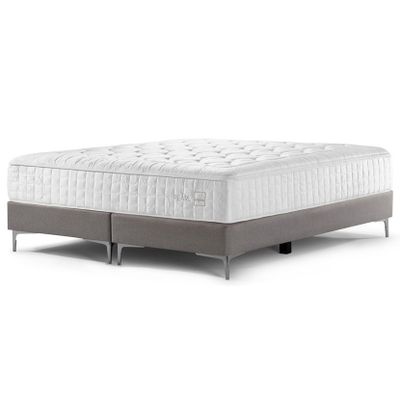 Imagen 1 del producto Box Spring Rosen Pearl King 180 X 200 Cm Base Gris