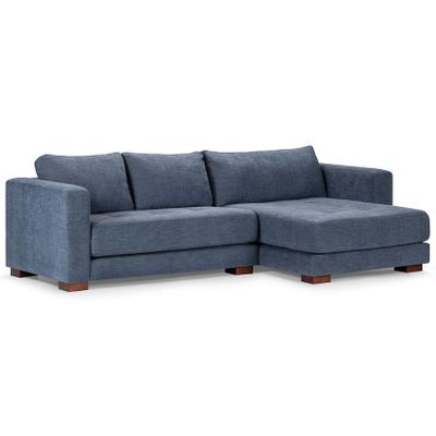 Sofá Seccional Rosen Copeland Derecho Tela Indigo