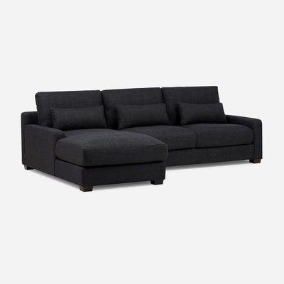 Sofá Seccional Izquierdo Soroa Small Tela Charcoal