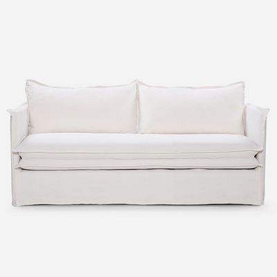 Imagen 2 del producto Sofá Rosen Rona 3 Cuerpos Tela Blanco Crudo