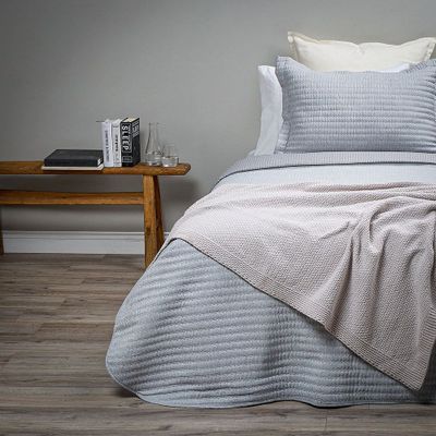 Cobertor Supersoft Gris Melange 1,5 Plazas