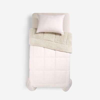 Imagen 2 del producto Plumón Sherpa Liso Arena Melange 1 Plaza