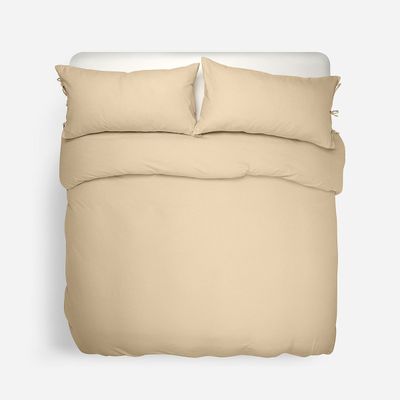 Imagen 2 del producto Funda Plumón Lino-Algodón Pure Liso Camel King