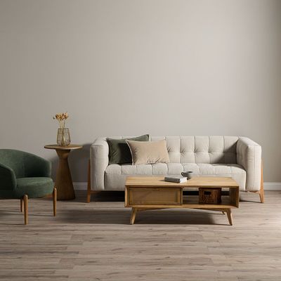 Imagen 2 del producto Sofá Milan 3 Cuerpos Tela Beige