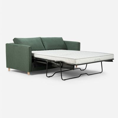 Sofa Cama Rosen Lido 3 Cuerpos Tela Verde