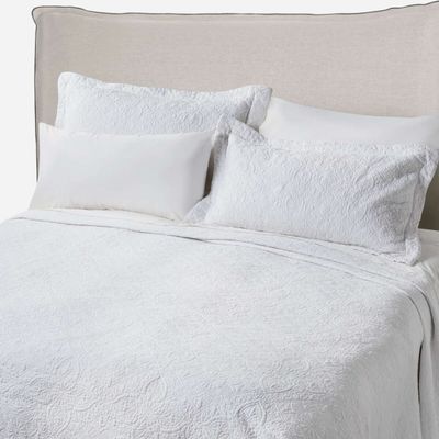 Imagen 2 del producto Cubrecama Algodón Austria Blanco 2 Plazas