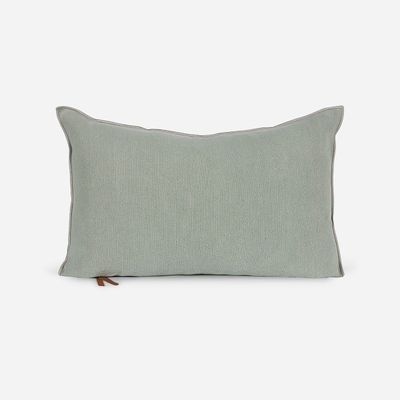 Funda de Cojín Ambiente Lino-Algodón 60 x 40 cm Verde