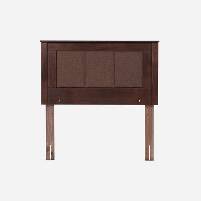 Imagen 2 del producto Cama Europea Pratta 1,5 Plaza P. Madera+Respaldo Rachel Café