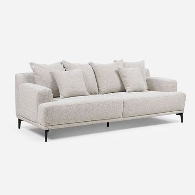 Sofá Soho 3 cuerpos Tela Crudo