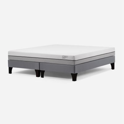 Cama Europea Pratta 2 Plazas Pata Madera 150 x 200 cm