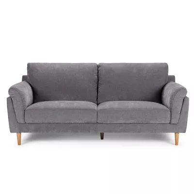 Sofá Rosen Wigmore 3 Cuerpos Tela Gris