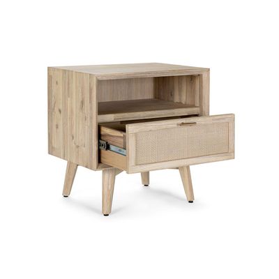 Imagen 2 del producto Velador Halsey Madera-Rattán Natural