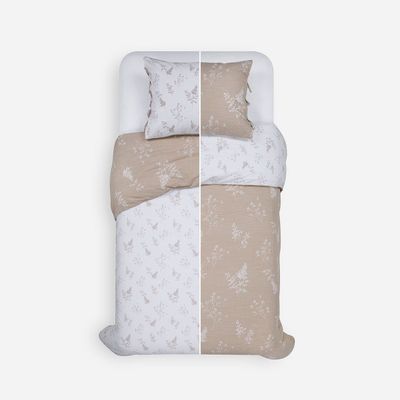 Funda Plumón Algodón Revers Timeless Print Bichel 1,5 Plazas