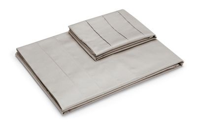 Imagen 2 del producto Sábana Rosen 300 Hilos Algodón Lisa Plata 2 Plazas