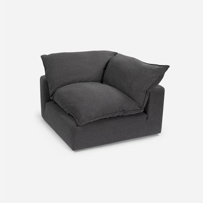 Sofá Esquinero Rosen Shanklin Tela Charcoal