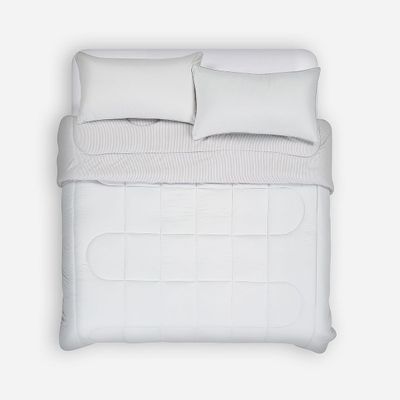 Imagen 2 del producto Plumón Bicolor Lines Reversible Aqua Claro King