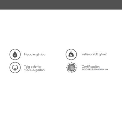 Imagen 2 del producto Plumón Rosen Pluma Natural 20% Pecho 1,5 Plazas