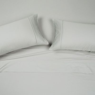 Sábana Rosen 300 Hilos Algodón Lisa Cristal 2 Plazas