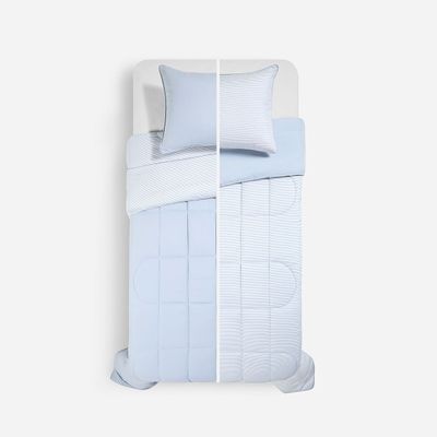 Imagen 2 del producto Plumón Bicolor Lines Ice 1.5 Plazas