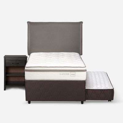 Diván Cama Classique+ 1,5 Plazas + Muebles Maurice Gris