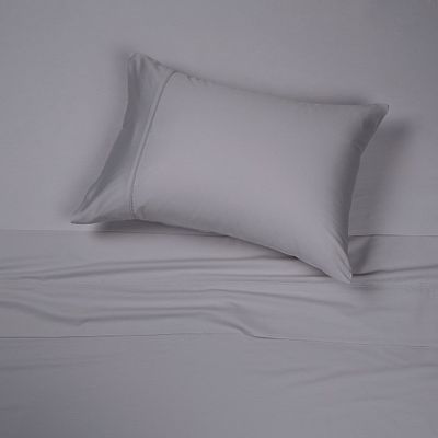 Imagen 1 del producto Sábana Rosen 300 Hilos Algodón Lisa Plata 1,5 Plazas