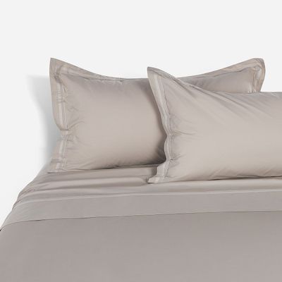 Sábana Rosen 300 Hilos Algodón Lisa Tape Visón King