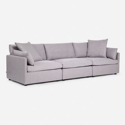 Sofá Seccional Rosen Georgia 3 piezas Tela Orion